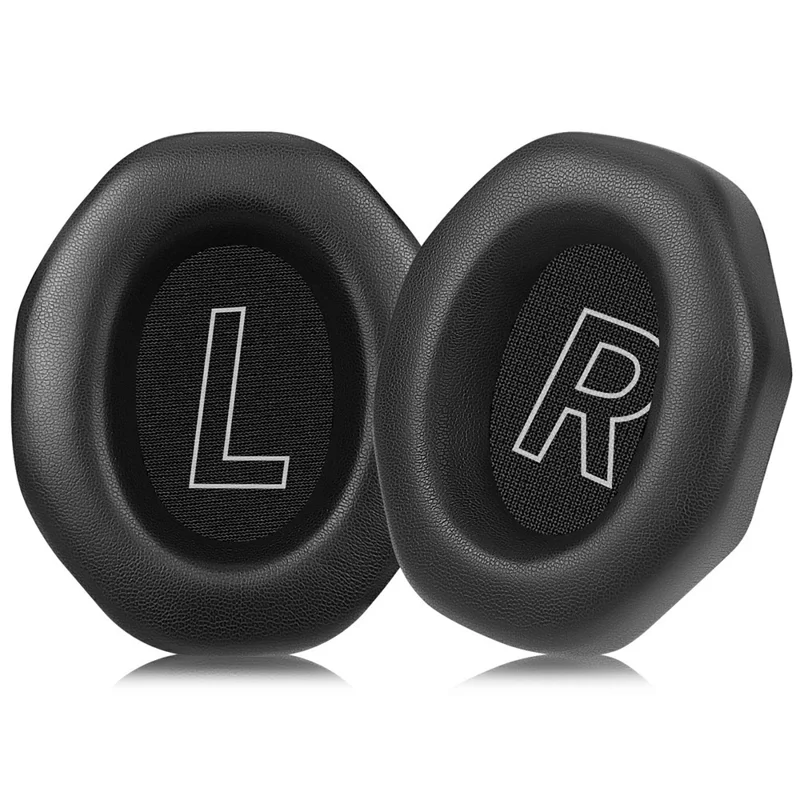 1 Paar Ersatz-Ohrpolster für Edifier G5 Max Kopfhörer, Proteinleder, atmungsaktives Mesh, Schaumstoffkissen – Schwarz