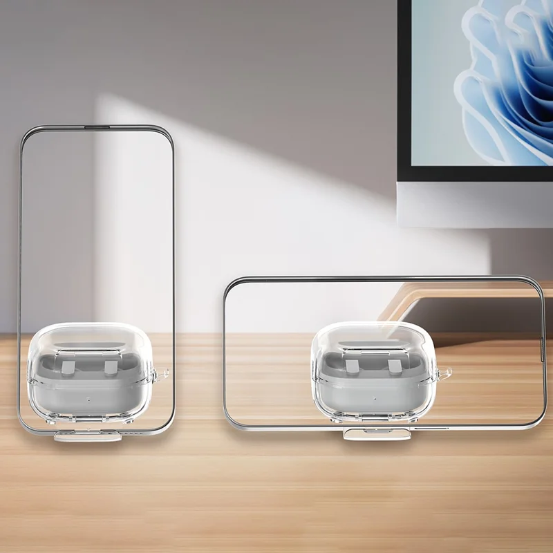 Obudowa do Samsung Galaxy Buds4 Pro / Buds4, przezroczysta obudowa ochronna PC+TPU z zamkiem - przezroczysta