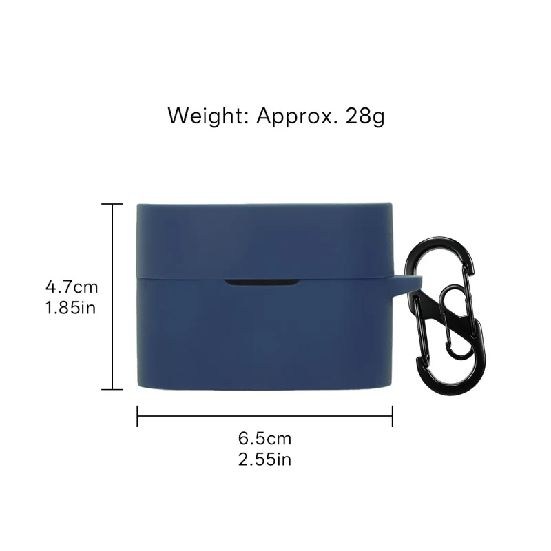 Silikoncase til Sony WF-1000XM6 Bluetooth-kompatibel høretelefon med beskyttelsesdæksel mod ridser og med hægte - Grøn