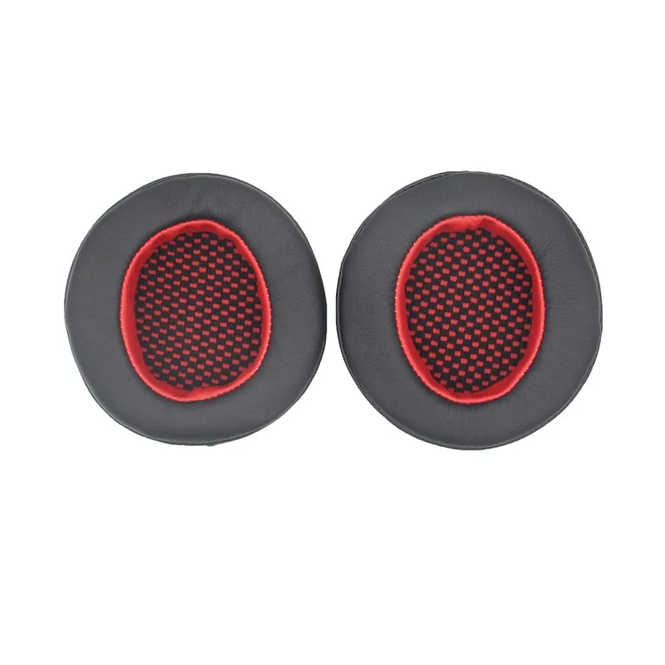 JZF-356 1 Pair Headphone Replacement Earpads Soft Breathable Headset Earmuff Accessories for Edifier HECATE G4/G4 PRO/G30 - Black/Red