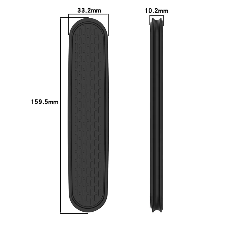 2 pièces d'embouts de bandeau pour Apple AirPods Max, coussinets de rechange en silicone, housse de bandeau imperméable double face - Noir