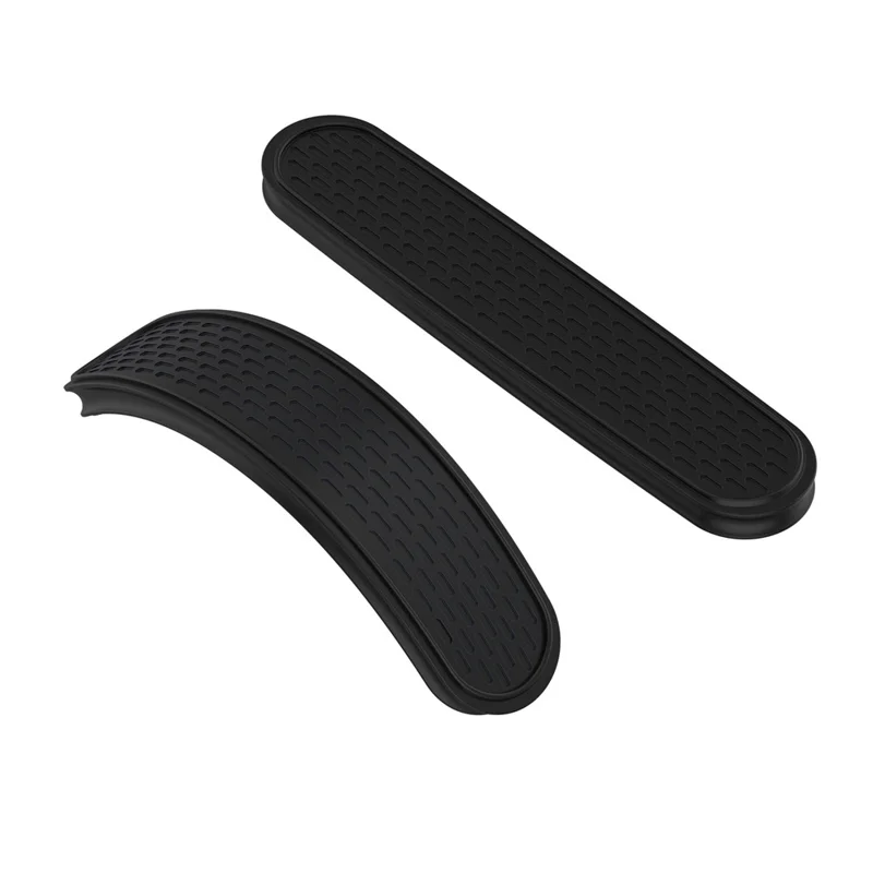 2 pièces d'embouts de bandeau pour Apple AirPods Max, coussinets de rechange en silicone, housse de bandeau imperméable double face - Noir