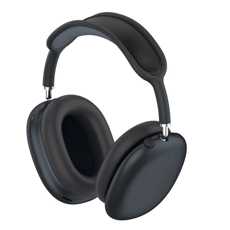 2 pièces d'embouts de bandeau pour Apple AirPods Max, coussinets de rechange en silicone, housse de bandeau imperméable double face - Noir