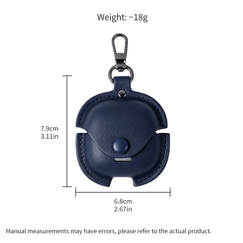 For Xiaomi Redmi Buds 8 Active Earphone Case PU Leather Bluetooth-Compatible Headset Charging Bin Sleeve Cover - Black