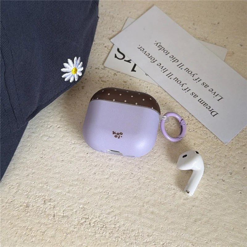 Für AirPods 3 Tupfen Hülle stoßfester Schutz TPU-Schutzhülle mit Karabiner