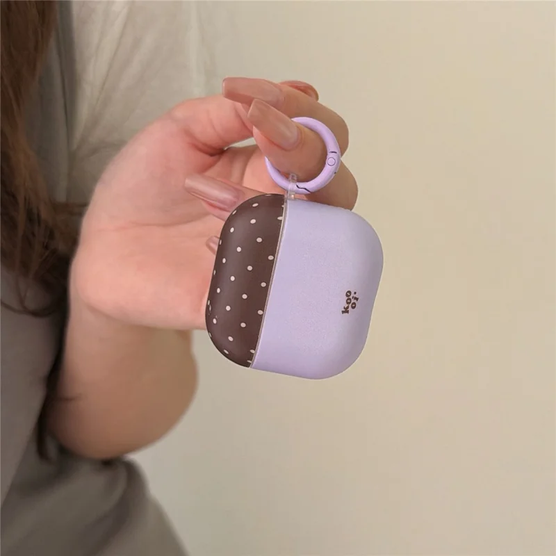 Für AirPods 3 Tupfen Hülle stoßfester Schutz TPU-Schutzhülle mit Karabiner