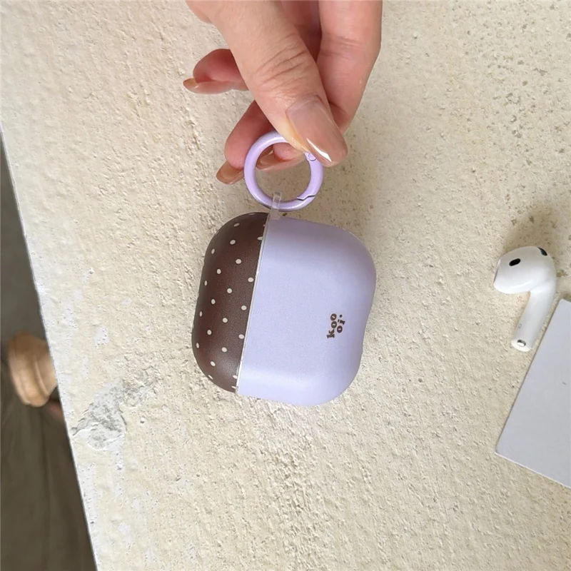 Für AirPods 3 Tupfen Hülle stoßfester Schutz TPU-Schutzhülle mit Karabiner