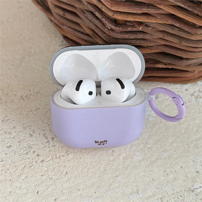 Für AirPods 4 Tupfenmuster Hülle stoßfester Schutz TPU Schutzhülle mit Karabiner