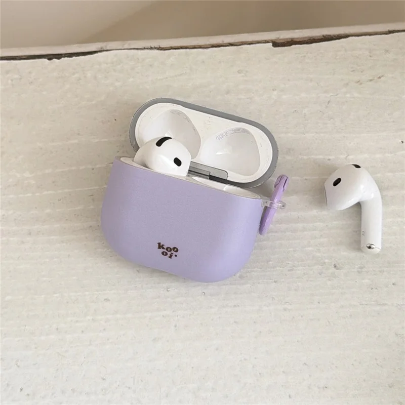 Für AirPods 4 Tupfenmuster Hülle stoßfester Schutz TPU Schutzhülle mit Karabiner