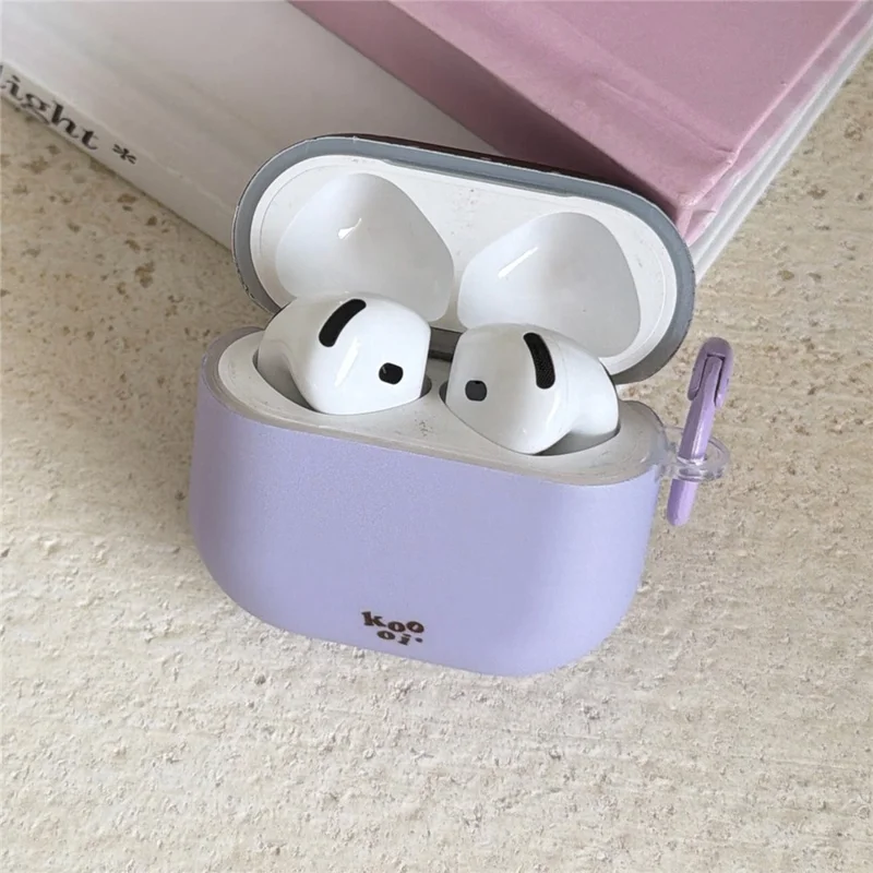 Für AirPods 4 Tupfenmuster Hülle stoßfester Schutz TPU Schutzhülle mit Karabiner