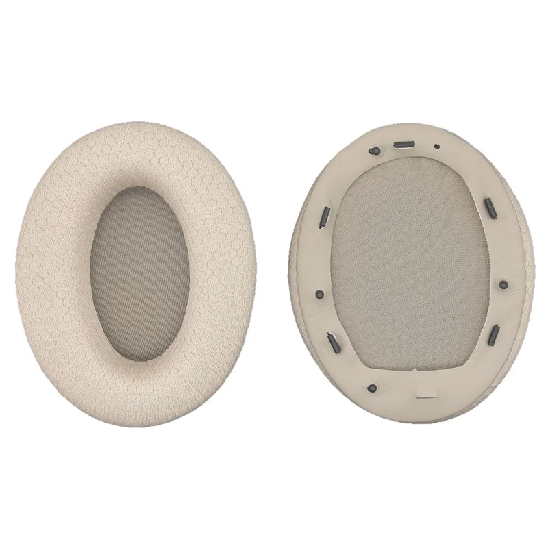 2Pcs Replacement Earpads for Sony WH-1000XM3 Headphones Soft Sponge Mesh Cloth Cushion Pads - Brown