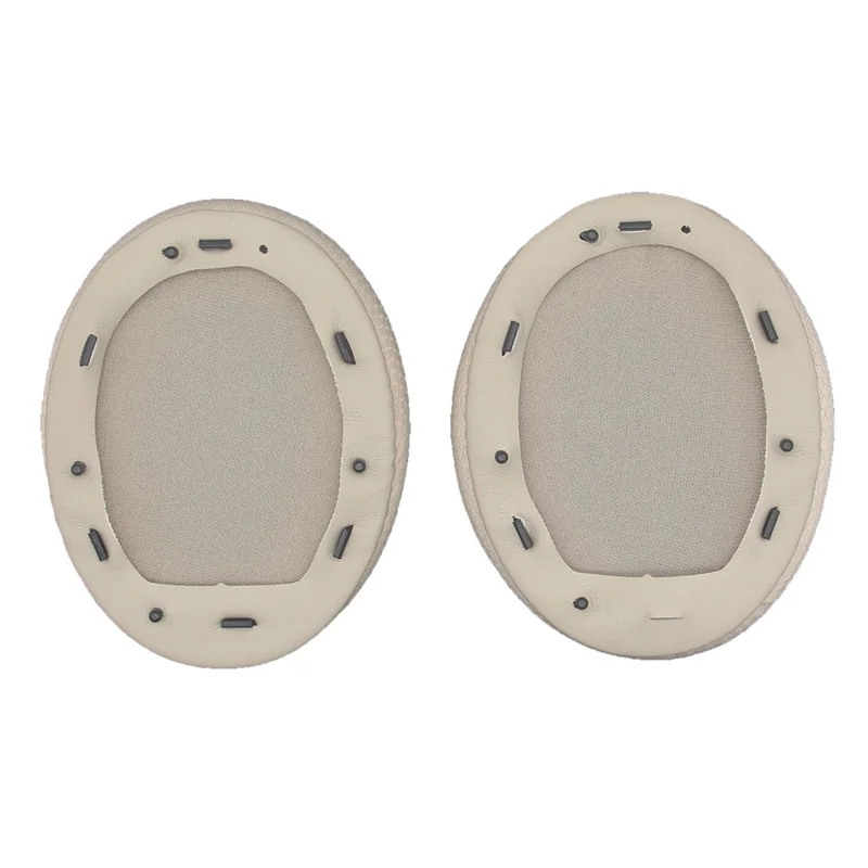 2Pcs Replacement Earpads for Sony WH-1000XM3 Headphones Soft Sponge Mesh Cloth Cushion Pads - Brown