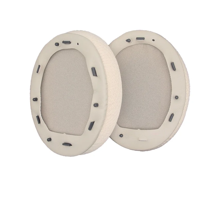 2Pcs Replacement Earpads for Sony WH-1000XM3 Headphones Soft Sponge Mesh Cloth Cushion Pads - Brown