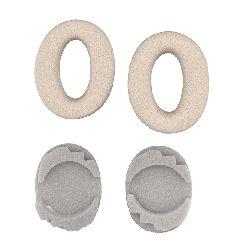 2Pcs Replacement Earpads for Sony MDR-1000X / WH-1000XM2 Headphones Soft Sponge Mesh Cloth Cushion Pads - Brown