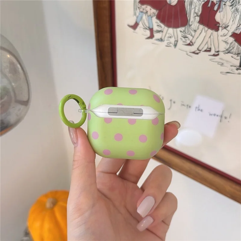 Obudowa w kropki dla Apple AirPods Pro 3, miękka ochronna osłona z tworzywa TPU z karabińczykiem