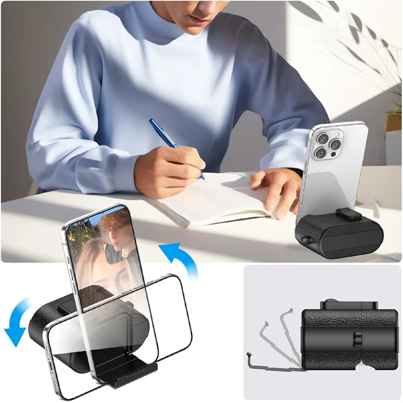 Funda protectora para Sony WF-1000XM6 con soporte, textura de piel de lichi, cubierta de TPU + PC para auriculares con cierre y mosquetón - Negro