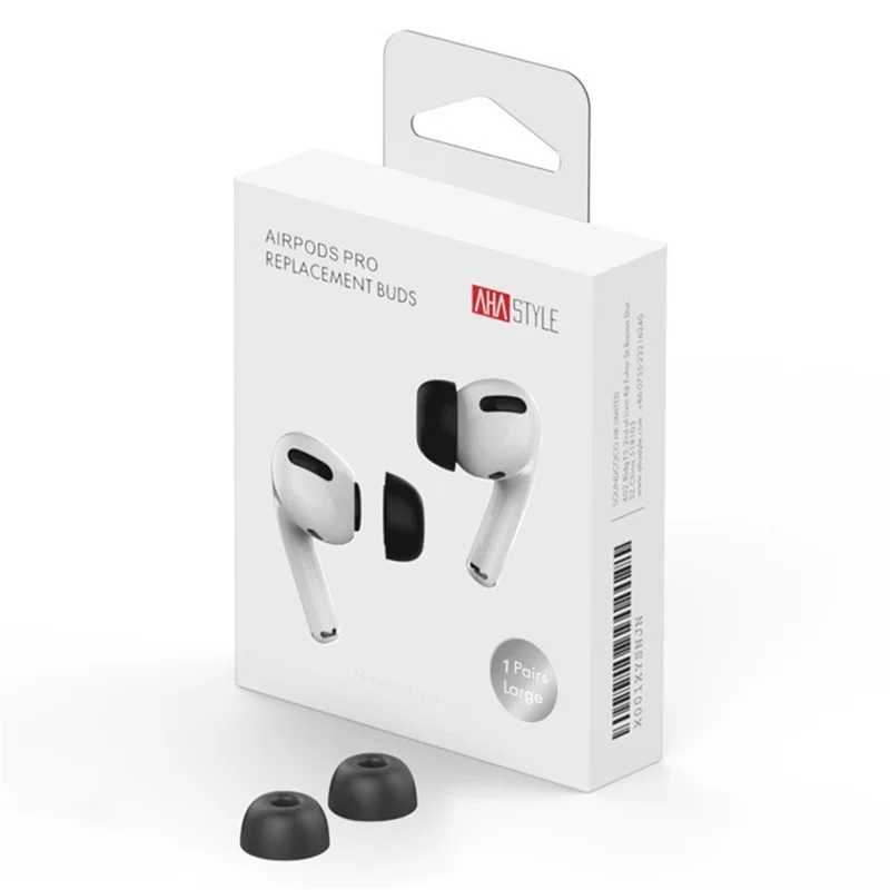 AHASTYLE WE38 زوج واحد مقاس S لسماعات AirPods Pro 3 نصائح أذن من رغوة الذاكرة لينة ومريحة - أسود