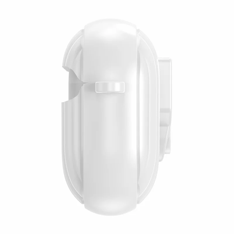 TPU Case for AirPods Pro 3 Shell Anti-Slip Textured One-Click Switch Earphone Protective Cover - White