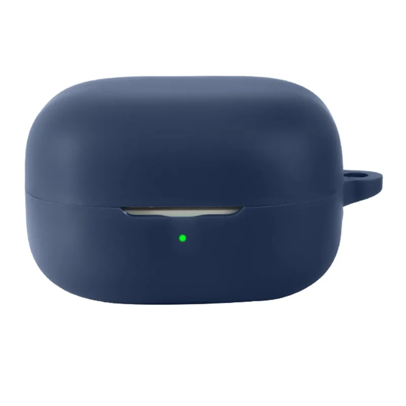 For Xiaomi Clip-On Earbuds Silicone Case Wireless Earphones Protective Cover with Anti-Lost Buckle - Dark Blue