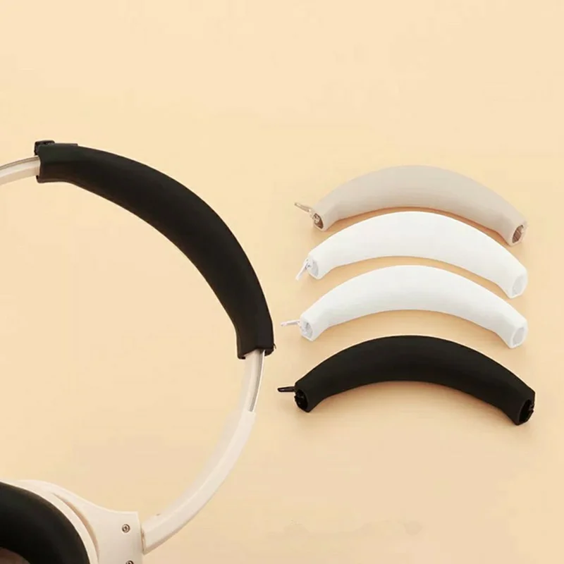 Silicone Headband Cover for Anker SoundCore Life Q20i Headphones Protective Sleeve Pad Replacement - Black