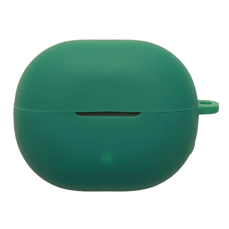For SoundPEATS POP Clip2 / UU2 Silicone Case Wireless Earbuds Protective Cover with Anti-Lost Buckle - Blackish Green