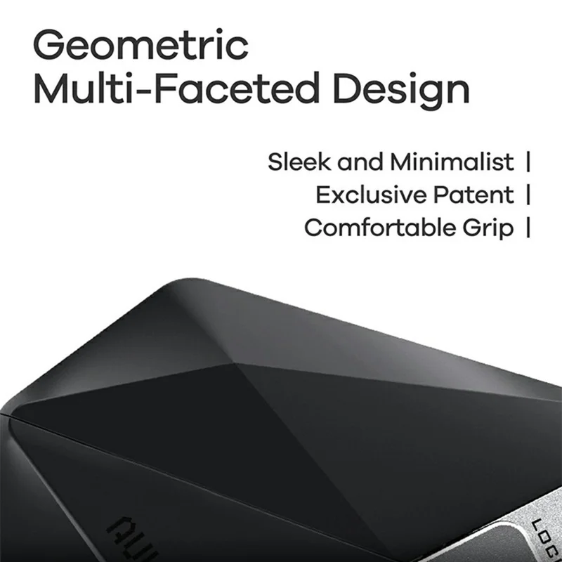 Funda Protectora AULUMU A39 para AirPods Pro 3 con Diseño Geométrico Tallado al Diamante y Correa Anticaídas - Negro