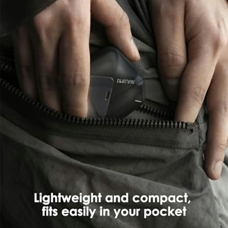 AULUMU A29 Étui de Protection pour AirPods 4 Design Géométrique Coque d'Écouteurs TPU avec Lanière - Blanc Transparent