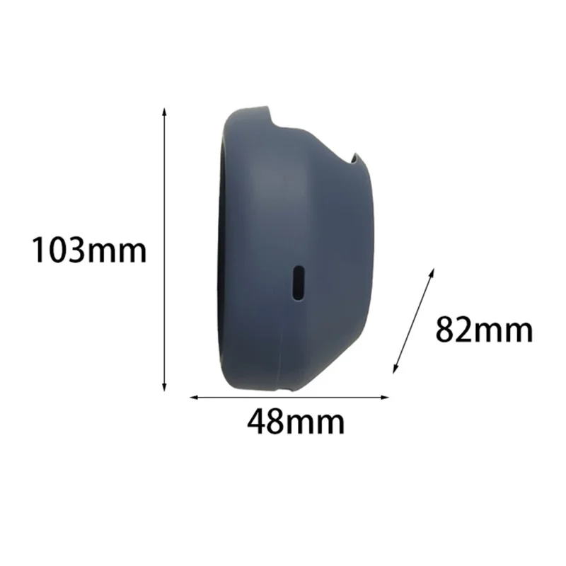 2Pcs Silicone Cover for Sony WH-1000XM5 Headphones Anti-Scratch Full Coverage Protective Case - Dark Blue