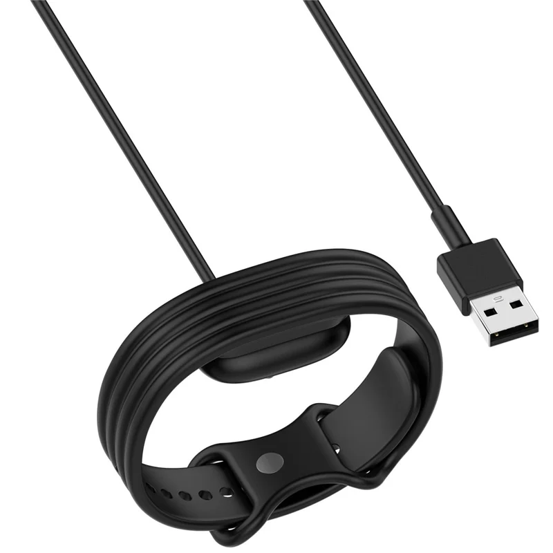 For Google Fitbit Air USB-A Magnetic Charger Dock Portable 5V / 1.5A Charging Cable - Black