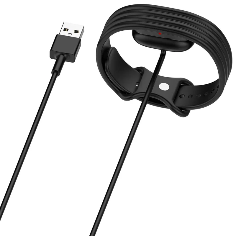 For Google Fitbit Air Magnetic Charging Cable 1m USB-A Watch Charger - Black