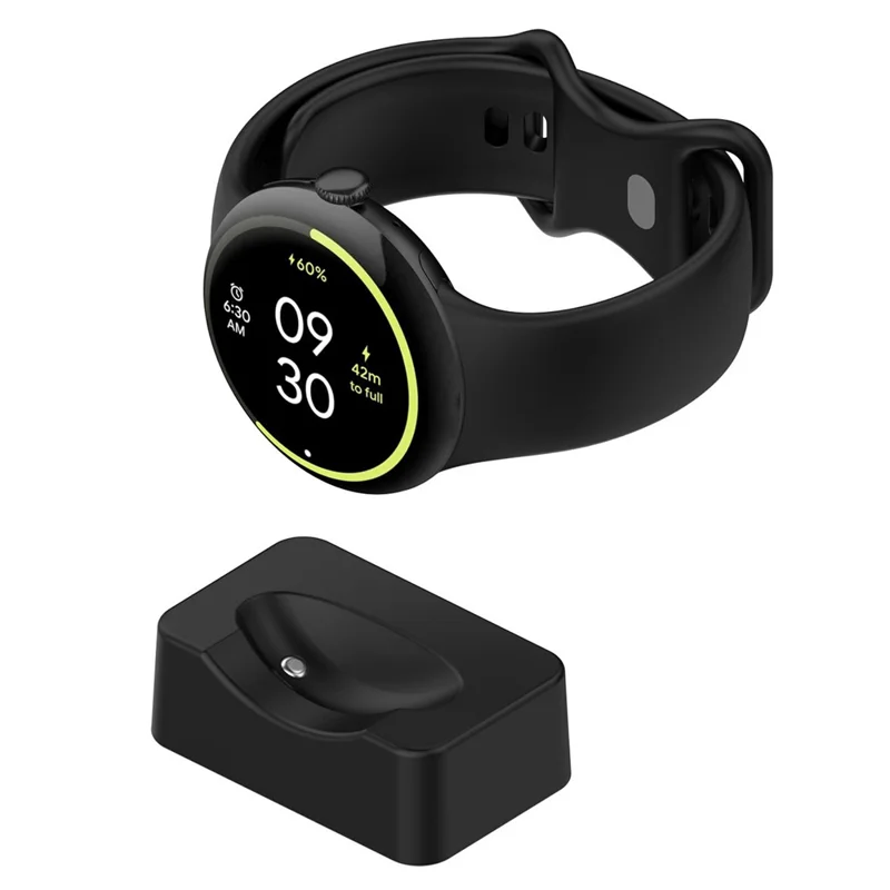 For Google Pixel Watch 4 45mm / 41mm Charging Dock Magnetic Charger Stand Station (without Cable) - Black