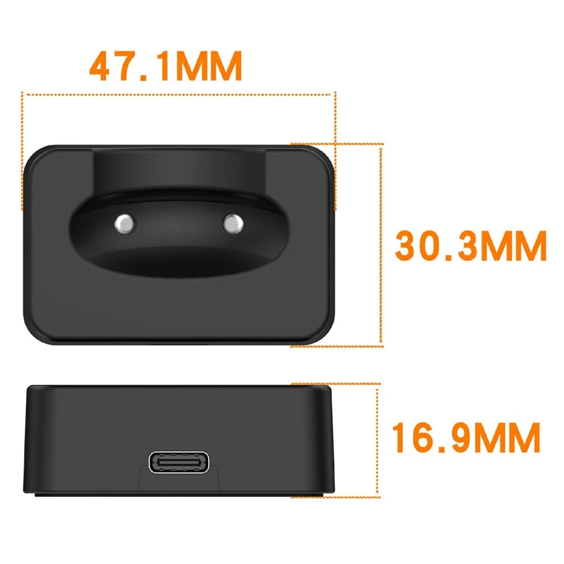 For Google Pixel Watch 4 45mm / 41mm Charging Dock Magnetic Charger Stand Station (without Cable) - Black