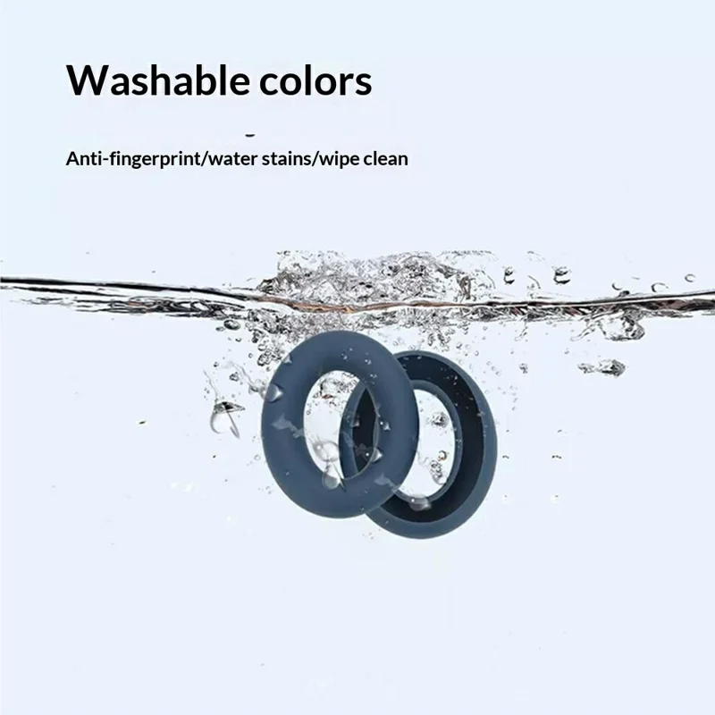 2Pcs for Sennheiser ACCENTUM Plus / ACCENTUM Headphone Earpad Silicone Covers Ultra-Thin Protective Cases - Dark Blue