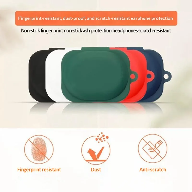 For Nothing Ear (3a) Silicone Case Wireless Earbuds Protective Cover with Anti-Lost Buckle - White