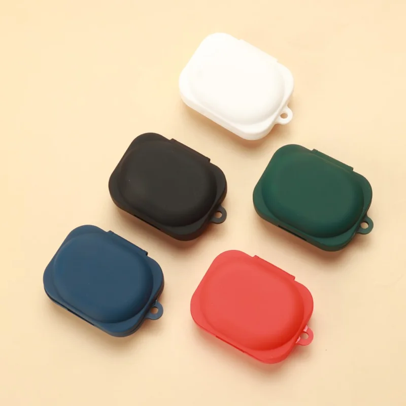For Nothing Ear (3a) Silicone Case Wireless Earbuds Protective Cover with Anti-Lost Buckle - White