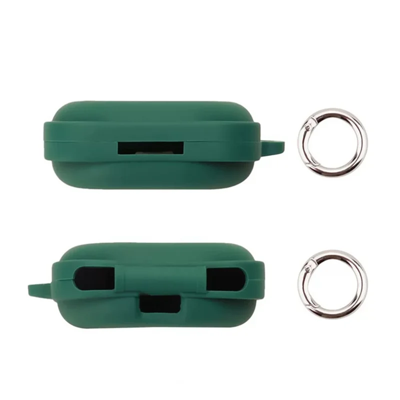 For Nothing Ear (3a) Silicone Case Wireless Earbuds Protective Cover with Anti-Lost Buckle - White