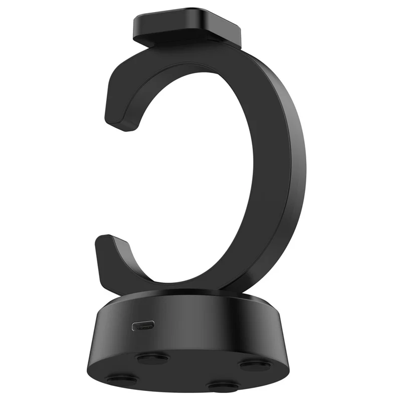 For Google Fitbit Air Smart Watch C-Shape Charging Dock with USB-A to USB-C Cable - Black