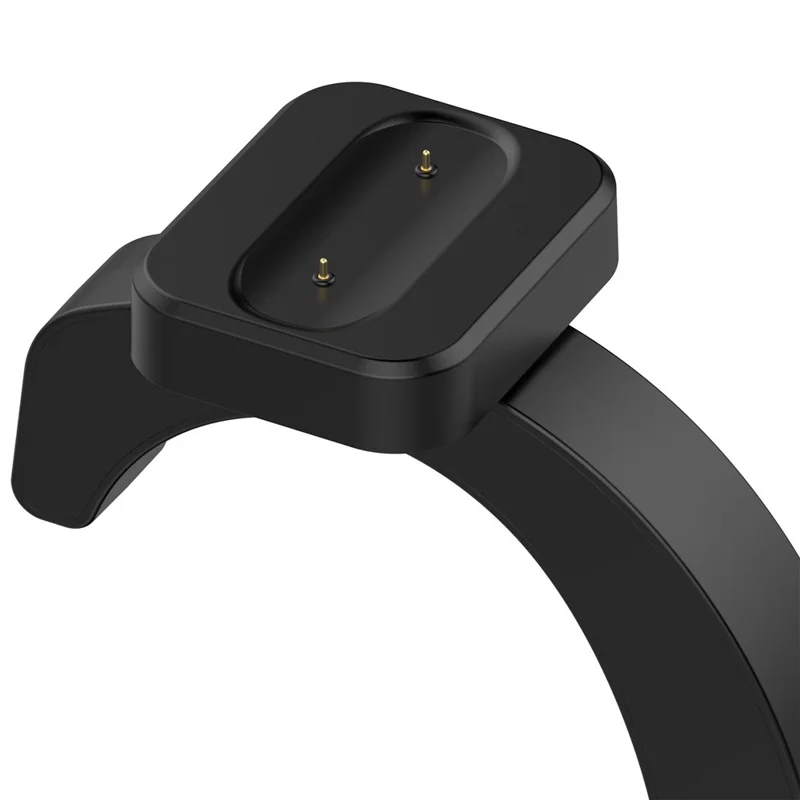 For Google Fitbit Air Smart Watch C-Shape Charging Dock with USB-A to USB-C Cable - Black