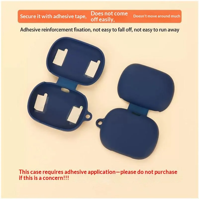 For Edifier A6 Silicone Case Wireless Earbuds Protective Cover with Anti-Lost Buckle - Blackish Green