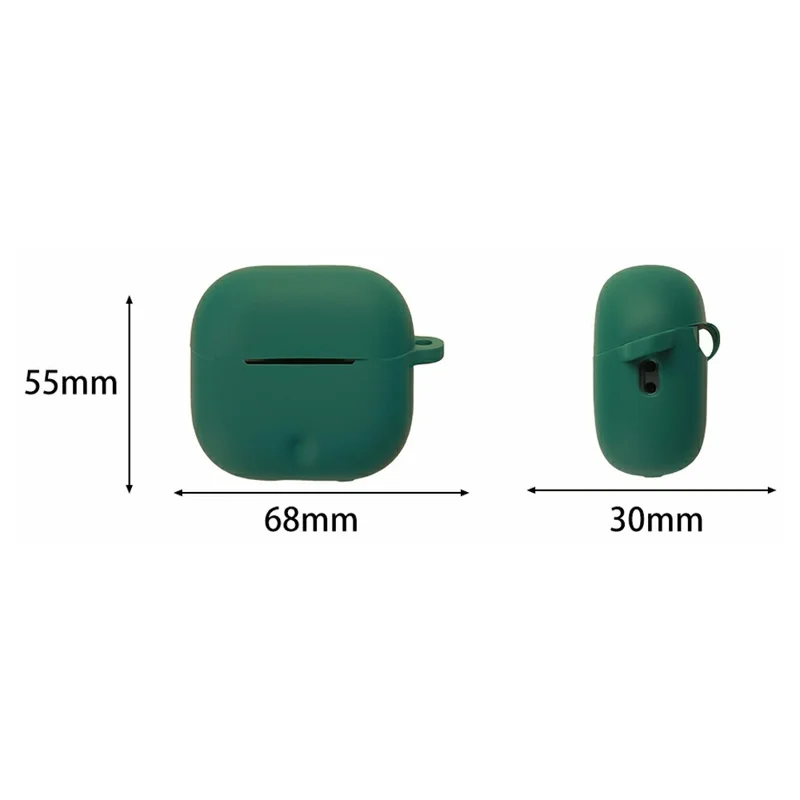 For Anker Soundcore P42i Silicone Earphone Case Shockproof Cover with Hanging Buckle - Dark Blue