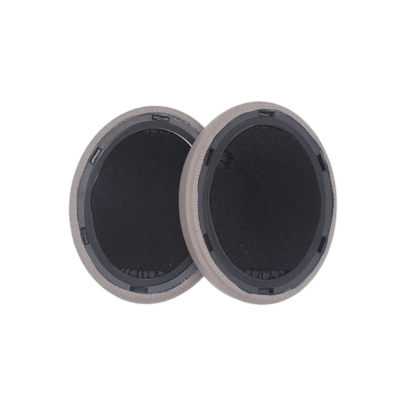 1 Pair Replacement Earpads for Sennheiser Momentum 5 Headphone Protein Leather Ear Cushions with Removal Tool - Brown