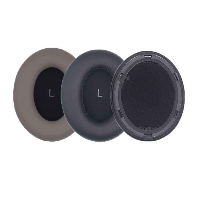 1 Pair Replacement Earpads for Sennheiser Momentum 5 Headphone Protein Leather Ear Cushions with Removal Tool - Brown