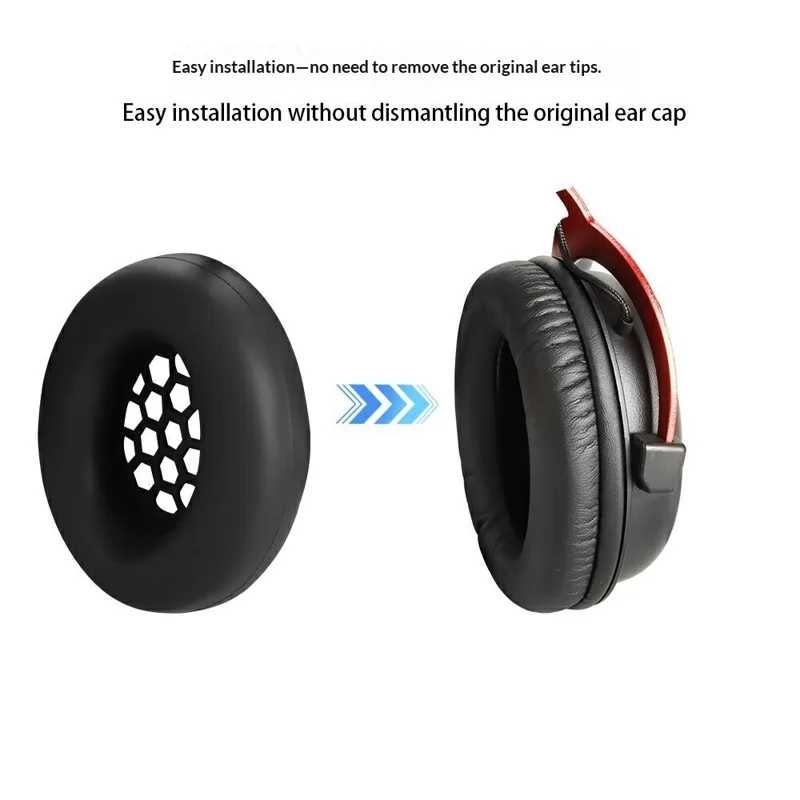 JZF-672 Headphone Silicone Case Set For HyperX Cloud III  /  II  /  Alpha  /  Core Headband Cover and Earpads Caps - Black