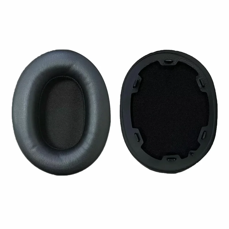 JZF-676 1 Pair For Sony INZONE H5 Headphone Ear Pads Protein Leather + Sponge High Elasticity Replacement Earpad Covers - Black