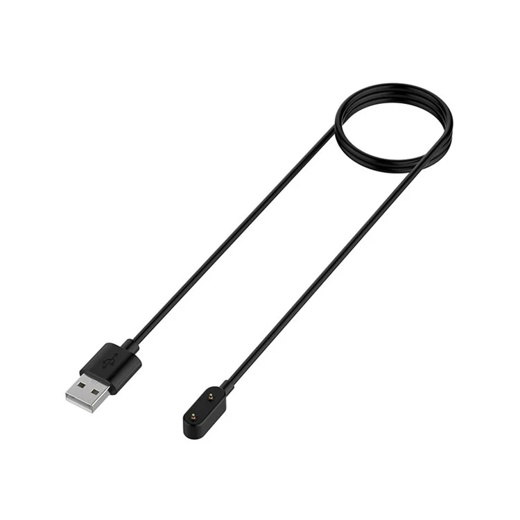 1m USB Charging Cable Smart Watch TPE Charging Cord for Huawei Watch Fit 2/Watch Fit Mini/Band 6 Pro/Band 6/Band 7 - Black