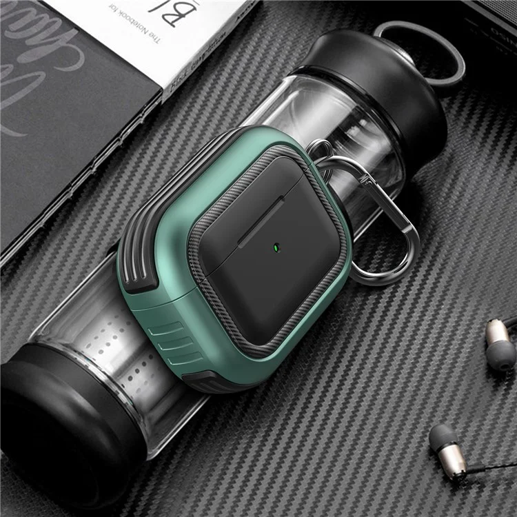 Elegante TPU + PC Anti-Drop Wireless Fone De Ouvido Capa Protetora Para Airpods Pro - Estilo 1.