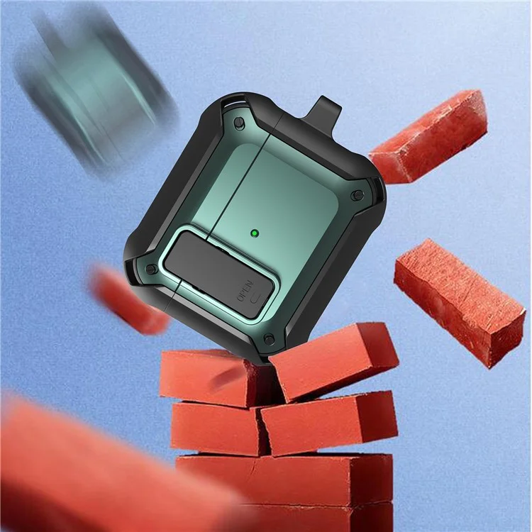 Wireless Earphone Lading Case Hülle Anti-drop Tpu+pc-schutzabdeckung Mit Snap-on Deckel Für AirPods 3 - Stil 1
