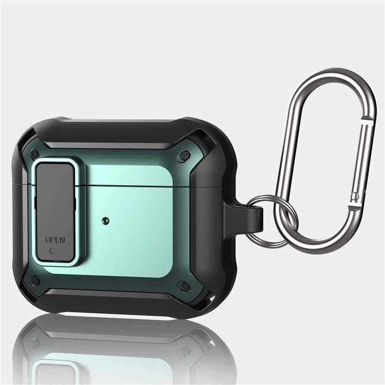 Capa de Fone de Ouvido Sem Fio Sleeve Anti-drop TPU+PC Tampa Protetora Com Design de Tampa Snap-on Para AirPods 3 - Estilo 1