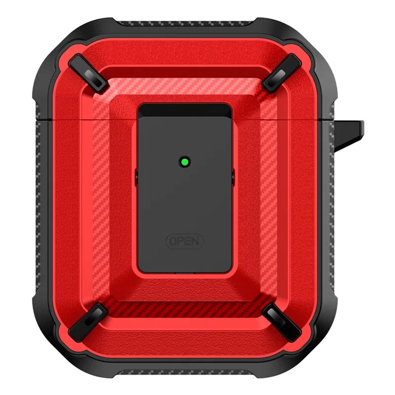 Anti-fall TPU+PC 2-in-1 Earphone Protective Case Cover with Lock/Buckle for Apple AirPods with Charging Case (2016)/(2019) / AirPods with Wireless Charging Case (2019) - Type 5