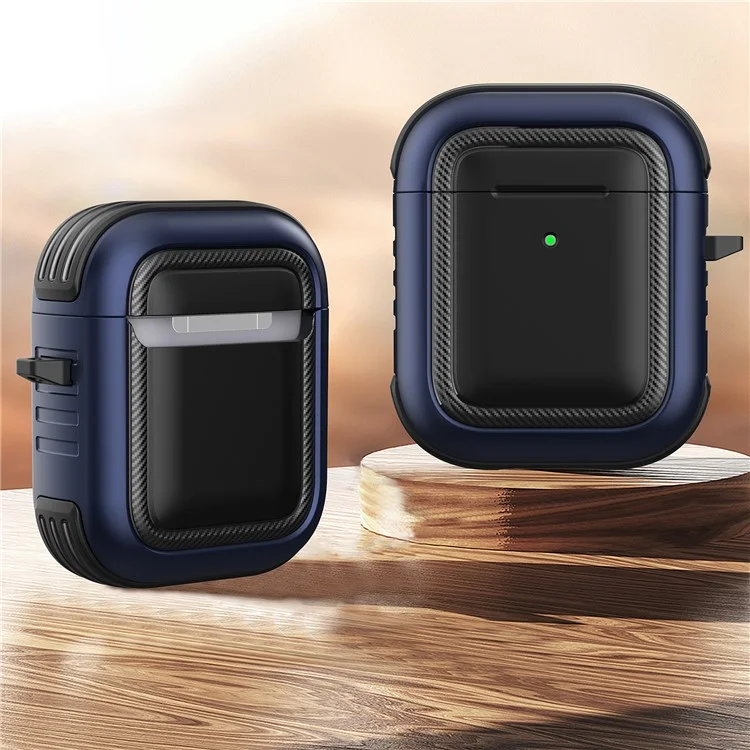 Funda Protectora De Auriculares Inalámbricos Anti-gotas De La Moda De TPU + PC Para Apple AirPods Con Caja De Carga (2016) / (2019) / Airpods Con Caja De Carga Inalámbrica (2019) - Estilo 1